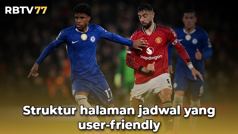 Struktur halaman jadwal yang user-friendly